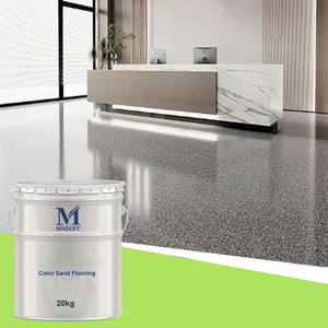 Rivestimento per Pavimenti Effetto Marmo, Vernice Epossidica PU Liquida Resistente all'Usura e Impermeabile, Pittura per Pavimenti in Sabbia Colorata Effetto Granito - Product Image 2