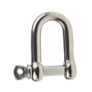 European Us 5 25 Ton Galvanized Stainless Steel Products D-shackle D Type Dee Shackle Stainless Steel 10 Ton Cheap Price