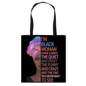 Bolso de mano con estampado para mujer, bolsa de hombro con bonito estampado Afro y africano, a la moda - Product Image 6