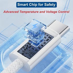 Cable USB-C a USB-C de 60W, Cargador Rápido PD, Cable de Nailon para iPhone 17, 16, 15, 17 Air - Product Image 4