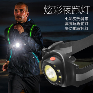 Mochila Xinster con Luces LED para Correr, Colorida, de Alta Intensidad, con Botón de Presión Manual, para Senderismo Nocturno al Aire Libre - Product Image 5