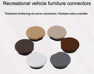 Aksesori Khusus untuk Pintu Kabinet RV Overhead - Konektor Bulat Dua-dalam-Satu dengan Sudut Melengkung - Product Image 6