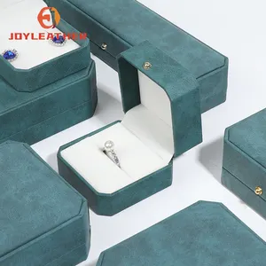 卸売oemカスタムロゴミニベルベットジュエリーボックスイヤリングリングネックレスブレスレットペンダントパッケージディスプレイボックス