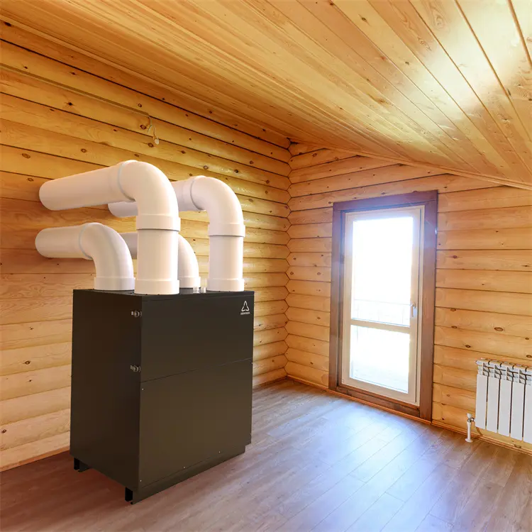 गर्मी वसूली वेंटिलेशन घर प्रणाली के साथ गर्मी वसूली वेंटिलेशन गर्मी पंप