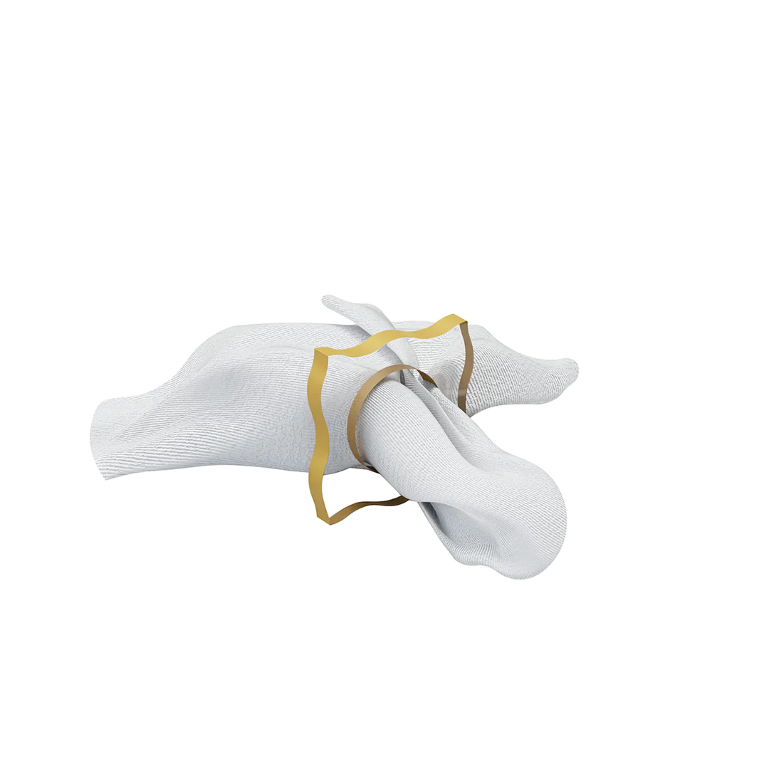 Wave Jewish Lucite Napkin Rings Rosh Hashana Shabbat Shabbos Passover Sukkah Purim Gifts Judaica Acrylic Napkin Ring Luxury
