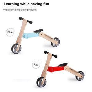 UDEAS Scooter push <span class=keywords><strong>2</strong></span> <span class=keywords><strong>en</strong></span> <span class=keywords><strong>1</strong></span> <span class=keywords><strong>en</strong></span> <span class=keywords><strong>bois</strong></span> pour enfants, bébés et tout-petits, vélo d'équilibre - Product Image 6