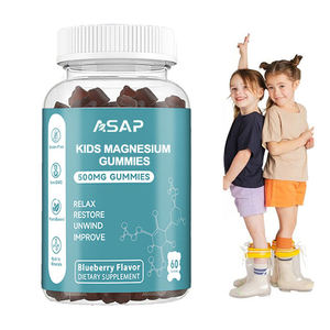 ASAP OEM Private Label Kids & Adult <b>Magnesium</b> Citrate <b>Gummies</b> Energy Supplement 60 <b>Gummies</b>/Bottle - Product Image 1
