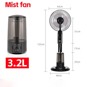<span class=keywords><strong>Ventilador</strong></span> de pulverización de refrigeración totalmente inteligente RC eléctrico <span class=keywords><strong>con</strong></span> Control remoto de adición de <span class=keywords><strong>agua</strong></span> para el hogar, Hotel, coche, RV, Material plástico - Product Image 5
