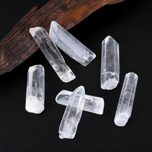 Bán buôn tinh thể rõ ràng thạch anh điểm tay đánh bóng nguyên liệu tự nhiên đá thạch anh gậy - Product Image 4