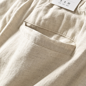 <span class=keywords><strong>Pantaloni</strong></span> all'ingrosso da uomo in cotone e <span class=keywords><strong>lino</strong></span> Casual da jogging da uomo - Product Image 5