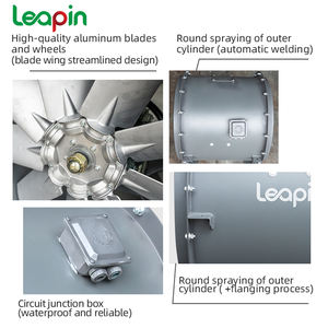 Ventilateur axial antidéflagrant Leapin Electric 380V, roue à aubes en alliage d'aluminium, sur pied, ODM pour la ventilation et le condenseur - Product Image 6