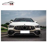 Calandre de pare-choc avant et arrière chromé, 1 pièce, Kit de carrosserie pour mercedes-benz classe Cla W118 Cla35 45S Amg 2020 2021 w166