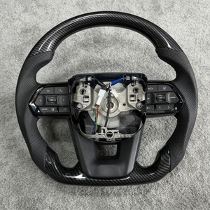 Volante Personalizado de Fibra de Carbono Compatible con <span class=keywords><strong>Toyota</strong></span> Land Cruiser <span class=keywords><strong>GR</strong></span> Prado LC250 LC300 Cruiser Hilux Fortuner Prado120 150 - Product Image 1