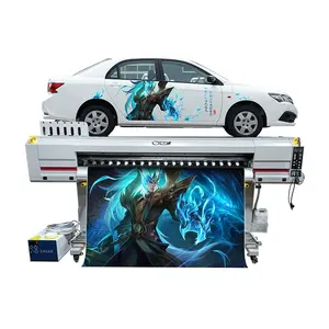 LETOP 1,6 M 1,9 M Formato ancho Digital UV Rollo a rollo Impresoras de inyección de tinta multicolor Plotter de impresión Pvc Flex Banner que hace la máquina