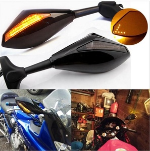Rétroviseurs latéraux de clignotant <span class=keywords><strong>intégrés</strong></span> LED noirs pour <span class=keywords><strong>moto</strong></span>, pour CB1000 CR600 CBR1000RR CBR600F4i CBR9 - Product Image 4