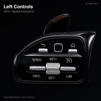 Volant en fibre de carbone forgé en forme de D avec cuir perforé compatible avec Mercedes-Benz W222 W213 W205 W253 W463 W257