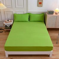 Prêt à expédier serviette éponge protecteur de lit protège-matelas en plastique drap de lit imperméable housse de matelas ensemble de drap-housse