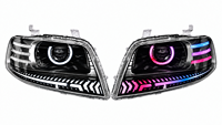 Phares LED RGB Angel Eye pour AVEO GT ACTIVO / AVEO Family Car, mise à niveau personnalisable des phares de voiture