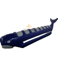 Haute qualité 0.9mm PVC bâche 8 passagers gonflable eau requin baleine tour banane bateau à vendre