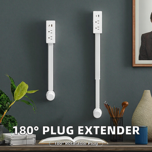 Mới đến 180 độ xoay dễ dàng truy cập đa-cắm tường Ổ cắm điện <span class=keywords><strong>Extender</strong></span> cho khách sạn phòng ngủ nhà để xe - Product Image 2