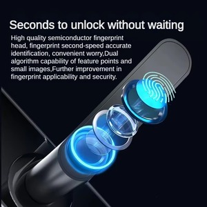 Cerradura Inteligente para Puerta Exterior Tuya, Compatible con 9 Idiomas, Contraseña, Huella Dactilar, Cerradura Eléctrica Inteligente para Puerta Principal - Product Image 4