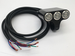 Accesorios para Motos, Interruptor de Faro Trifunción para Motocicleta, Botón de Encendido/Apagado Automático con Luz LED - Product Image 2