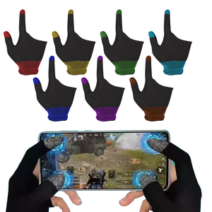 Guantes de juego para <span class=keywords><strong>manos</strong></span> sudorosas Guantes de pantalla táctil transpirables ultrafinos con mangas de dedo pulgar para Ipad o móvil - Product Image 1