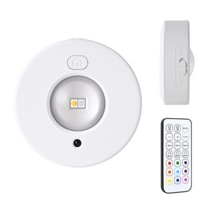 Rechargeable <b>LED</b> Cabinet Closet <b>Lights</b> Magnetic RGB Puck <b>Lights</b> with Remote <b>Control</b> - Product Image 2
