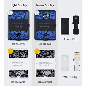 Rechargeable Photography Video Lighting Selfie Fill Lamp Graffiti Phone Clip LED Light For Computer Notebook Camera Light