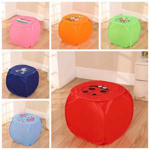 Panier de rangement pliable O238 pour vêtements sales et articles divers, imprimé animaux de compagnie, avec couvercles, motif dessin animé, vente en gros - Product Image 4