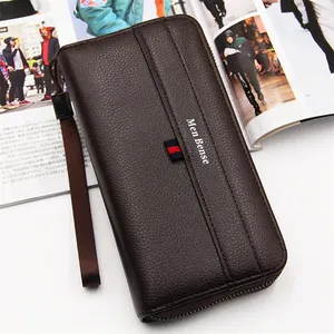 best selling multipurpose stylish new design fancy clutch long wallet for men wholesale