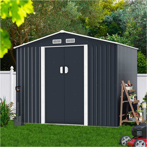 Hangar de <span class=keywords><strong>rangement</strong></span> extérieur avec rampes Hangar métallique robuste pour brouettes Équipement - Product Image 2