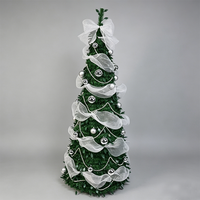 Sapin de Noël télescopique rétractable de 1,5 m de haute qualité, résistant aux intempéries, idéal pour la chambre