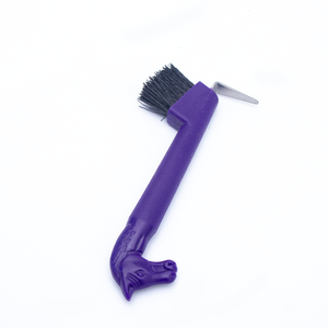 Alta Qualidade Colorido Cavalo Cabeça Handle Hoof Pick Escova Hoofpick Cavalo De Plástico com Escova - Product Image 3