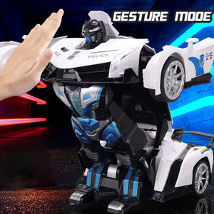 Reloj <span class=keywords><strong>de</strong></span> Juguete Grande 2.4G con Control Remoto, Transformable, con Luz LED y Música para Niños |   Coche <span class=keywords><strong>de</strong></span> Control Remoto Transformable para Acrobacias - Product Image 4