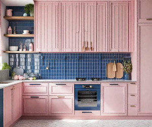Gabinetes de Cocina Modulares Rosados Personalizados, Gabinete Colgante de China, Isla de Cocina para Apartamentos y Villas - Product Image 3