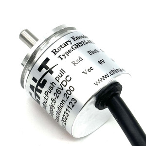 Codificador rotatorio incremental de eje sólido de 4mm 200ppr de gran tamaño 25mm PNP + NPN 5-26V - Product Image 2