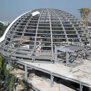 Каркасное здание: навес для парковки автомобилей, транспортный комплекс, аварийно-спасательная станция, платформа взимания проезда, купольный зал. Производство: сварка, резка. - Product Image 2