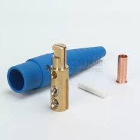 Connecteur Cam-Lock 200A, fiches d'alimentation mâles, contacts en laiton et cuivre, prise industrielle CE, connecteur Camlock