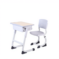 Meubles scolaires modernes, durables et de haute qualité, ensemble bureau et chaise pour étudiants, structure métallique, hauteur réglable, chambre, appartement