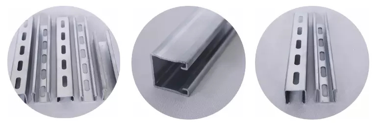 Electrical Galvanized 41mm Roll Formed Steel Slotted Strut Channel for Mine and Gas Industry 3buyers