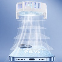 Enfriador Magnético para Teléfono con Clip Trasero, Enfriamiento Rápido para Transmisiones en Vivo, Alimentado por USB, Bajo Ruido, para iPhone y Samsung