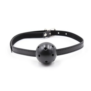 Sangles de Bondage en Cuir Réglables Boules de <span class=keywords><strong>Yoga</strong></span> Orales Bouchons de Bouche Fetish Sex Toys pour Couple - Product Image 5