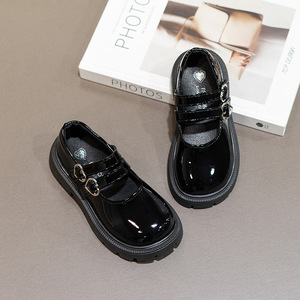 Chaussures pour enfants en cuir PU, nouvelle collection printemps-automne, style princesse, mocassins pour filles, vente en gros - Product Image 4