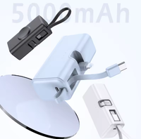 5000mAh Mini Capsule Wireless PD 22,5 W Schnell ladung 2-in-1-Schnellladegerät Power Bank ABS PVC Typ C Eingang Li-Polymer-Akku