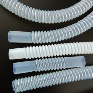 Tubo corrugado de PTFE de temperatura, manguera de PTFE