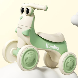 Kumiao Kids Four Wheel Balance Bike 12 Inch <b>Plastic</b> <b>Frame</b> Safe For 2-3 Years Old Children - Product Image 2