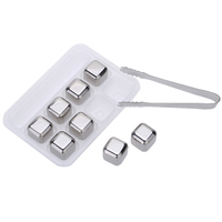 Ensemble de glaçons congelés en métal réutilisables en acier inoxydable 304 pour accessoires de boisson et de bière réfrigérés