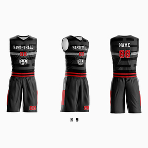 Ensemble d'uniformes de basketball personnalisables pour hommes – Maillot et <span class=keywords><strong>short</strong></span> d'équipe respirants et à séchage rapide - Product Image 1