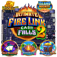 Carte de jeu PCB à monnayeur Cash Falls 2 5-en-1 Ultimate Fire Link Vertical Pass Skill Game pour 4 machines d'arcade